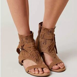 Naughty Monkey Brown Fringe Sandals